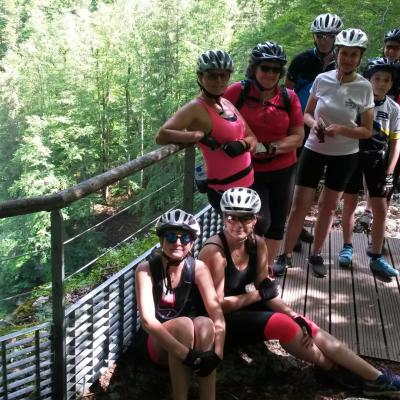 Le saut du Doubs en VTT